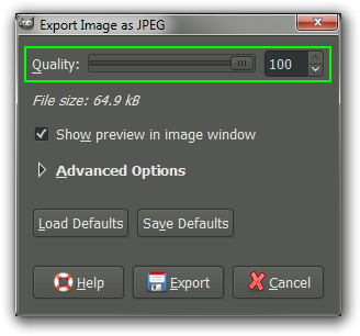 Export as JPG