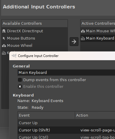 Mapping actions to device events